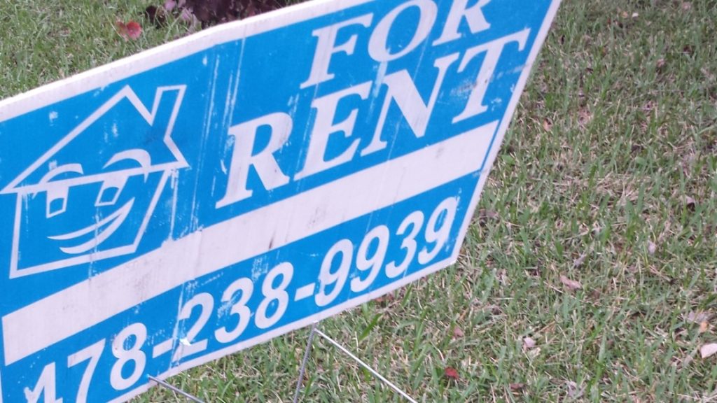 for rent sign