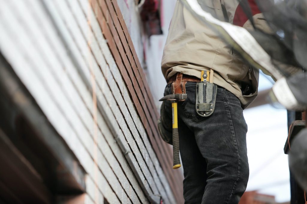 handyman with work belt